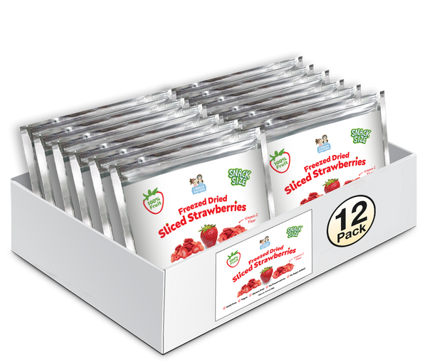 FD Strawberry Snacks - Yum! - Snack Size Freeze Dried Strawberries (0.4 oz)