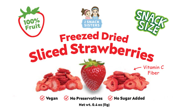 FD Strawberry Snacks - Yum! - Snack Size Freeze Dried Strawberries (0.4 oz)